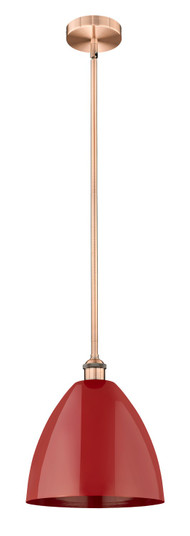 Edison One Light Mini Pendant in Antique Copper (405|616-1S-AC-MBD-12-RD)