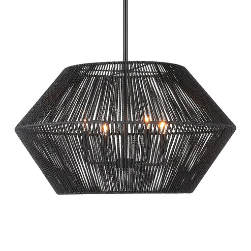 Suva Four Light Pendant in Matte Black (52|21589)