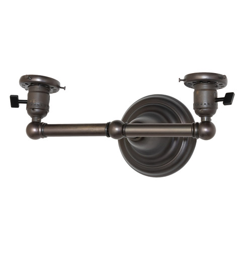 Revival Two Light Wall Sconce Hardware in Black Metal (57|265187)