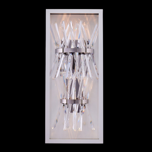 Glacier Estereo LED Outdoor Wall Sconce in Matte White (238|090221-064-FR001)