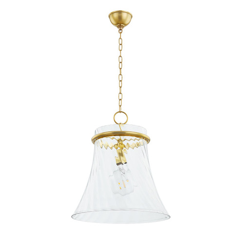 Cantana One Light Pendant in Aged Brass (428|H824701L-AGB)