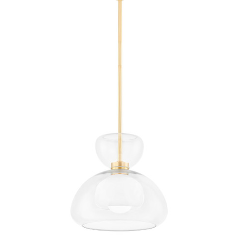 Cortney One Light Pendant in Aged Brass (428|H813701-AGB)