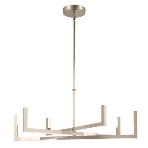 Priam LED Chandelier in Polished Nickel (12|84328PN)