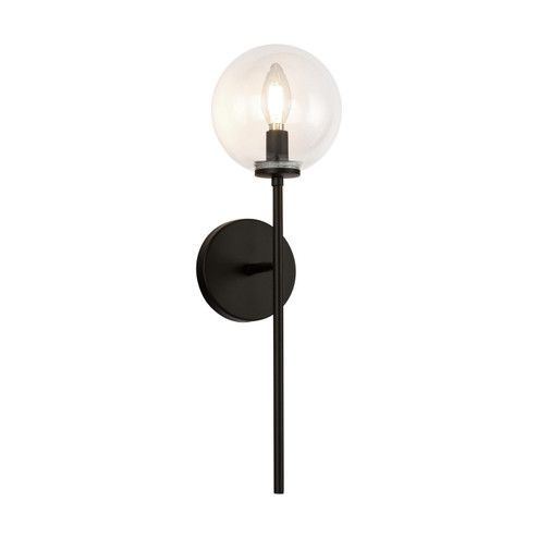 Cassia One Light Wall Sconce in Matte Black/Opal Matte Glass (452|WV549101MBOP)