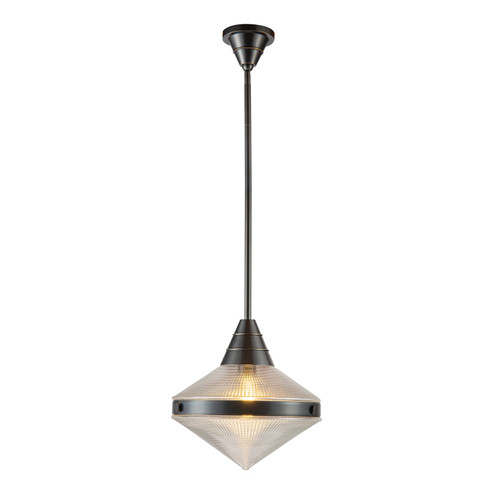 Willard One Light Pendant in Urban Bronze/Prismatic Glass (452|PD348114UBPG)