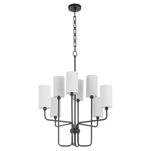 Charlotte Eight Light Chandelier in Matte Black (19|698-8-59)