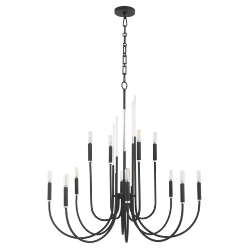 SUMMIT 12 Light Chandelier in Textured Black (19|6223-12-69)