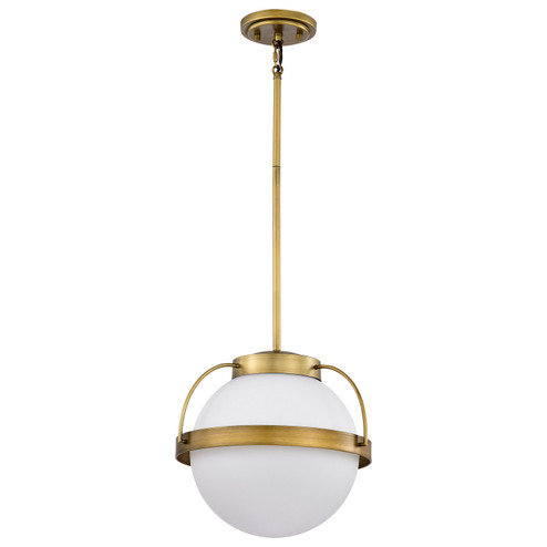 Lakeshore One Light Pendant in Natural Brass (72|60-7784)
