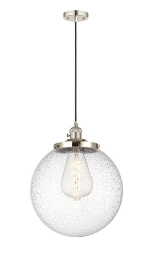 Franklin Restoration One Light Mini Pendant in Polished Nickel (405|201CSW-PN-G204-14)