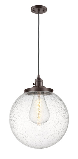 Franklin Restoration One Light Mini Pendant in Oil Rubbed Bronze (405|201CSW-OB-G204-14)