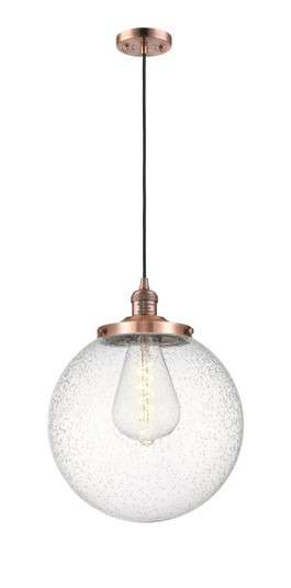 Franklin Restoration One Light Mini Pendant in Antique Copper (405|201C-AC-G204-14)