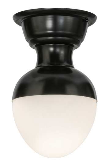 Huevo One Light Flushmount in Black Metal (57|144638)