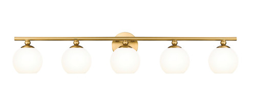 Neoma Five Light Vanity in Modern Gold (224|1100-5V-MGLD)