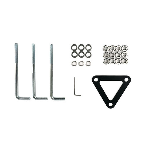 Bollard Round Replacement Anchor Bolts & Mounting Plate (418|BOL-G2-ABK-R)