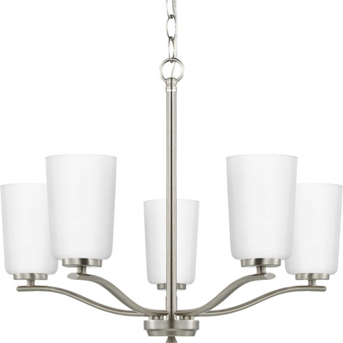 Adley Five Light Chandelier in Brushed Nickel (54|P400350-009)