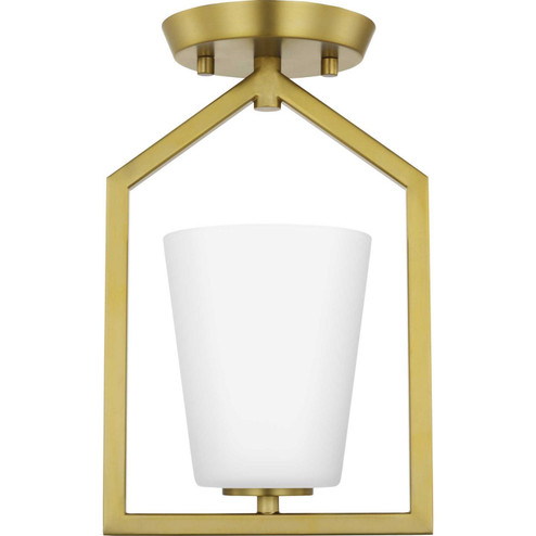 Vertex One Light Semi Flush Mount in Brushed Gold (54|P350259-191)