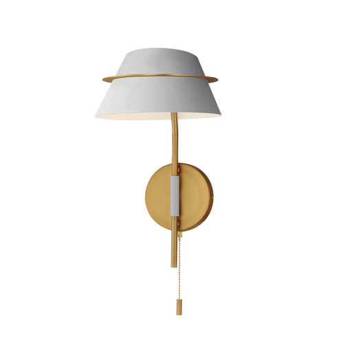 Lucas One Light Wall Sconce in Natural Aged Brass (16|25220LFGNAB)