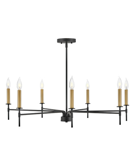 Hux LED Chandelier in Black (531|83077BK)