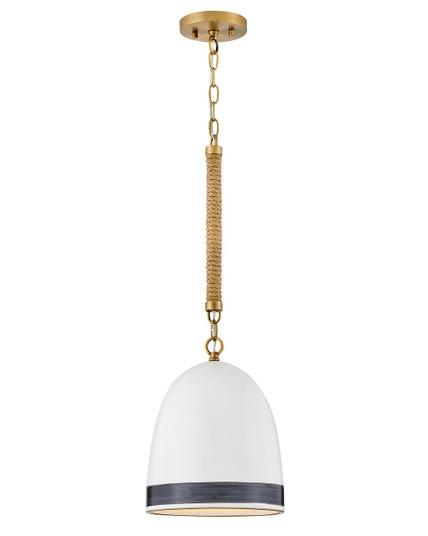 Nash LED Pendant in Heritage Brass (13|3364HB-BK)