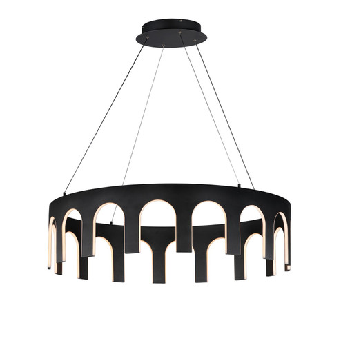 Coronation LED Pendant in Black (86|E24864-BK)