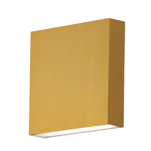 Brik LED Outdoor Wall Sconce in Natural Aged Brass (86|E23214-NAB)