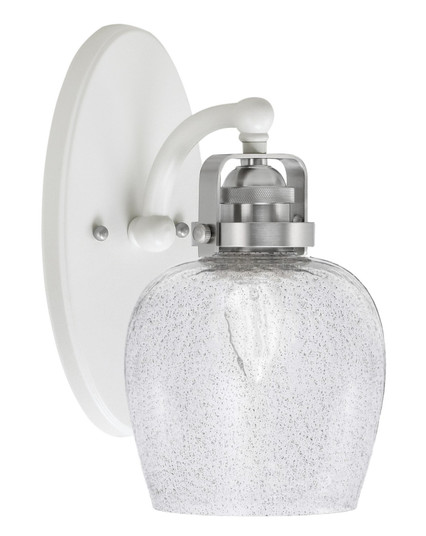 Easton One Light Wall Sconce in White & Brushed Nickel (200|1931-WHBN-4812)