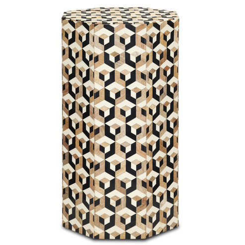 Geo Accent Table in Natural/White/Black (142|3000-0239)