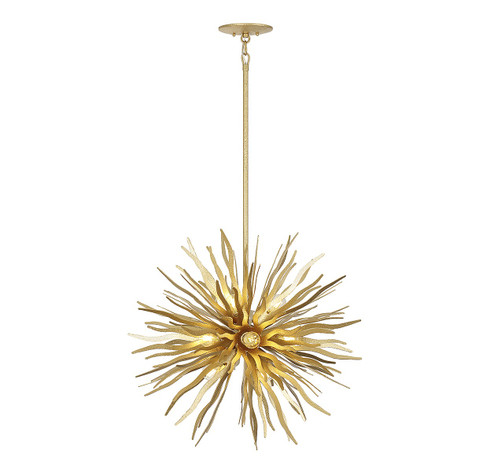 Killiam 12 Light Pendant in Cavalier Gold (51|7-1957-12-37)