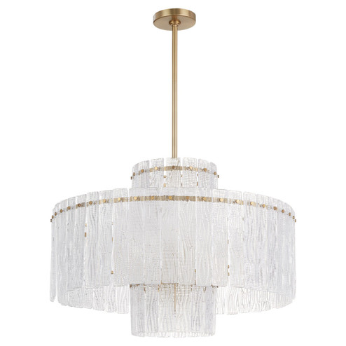 Othello Nine Light Chandelier in Aged Brass (208|11631)