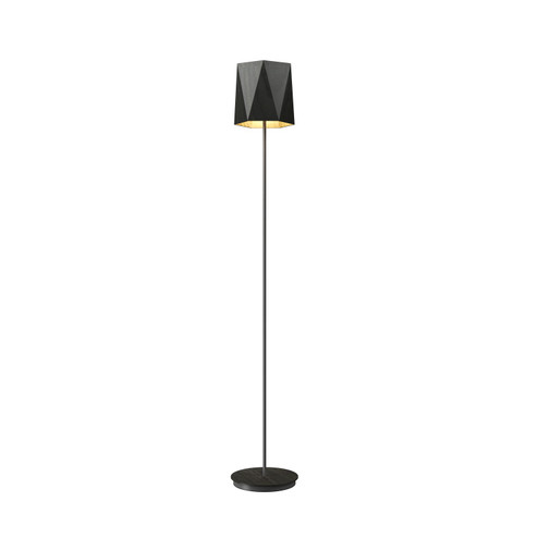 Facet One Light Floor Lamp in Charcoal (486|3057.44)
