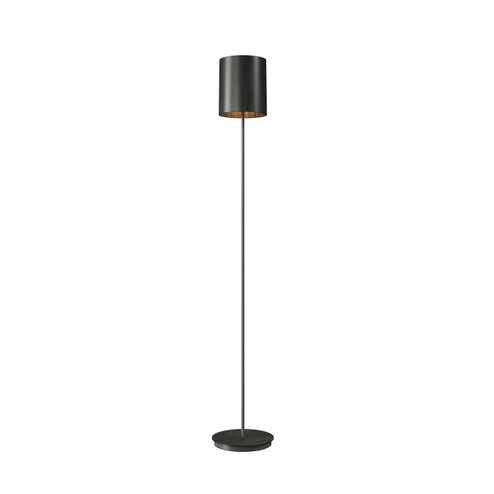 Cylindrical One Light Floor Lamp in Charcoal (486|3054.44)
