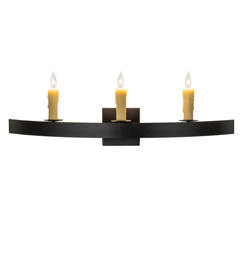 Lakeshore Three Light Wall Sconce in Black Metal (57|263901)
