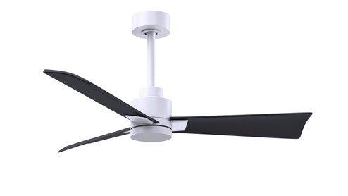 Alessandra 42''Ceiling Fan in Matte White (101|AK-MWH-BK-42)