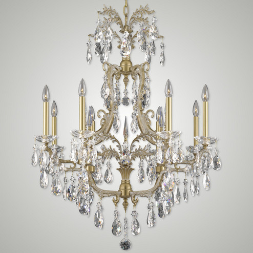 Parisian Eight Light Chandelier in Antique White Glossy (183|CH7613-O-04G-ST)