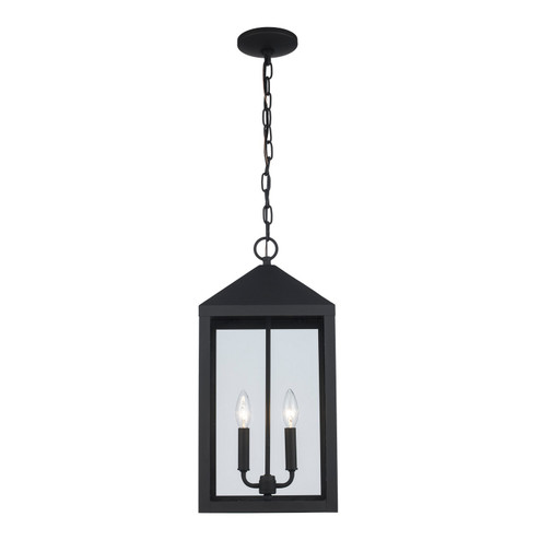 Tempest Two Light Outdoor Hanging Lantern in Black (110|51537 BK)