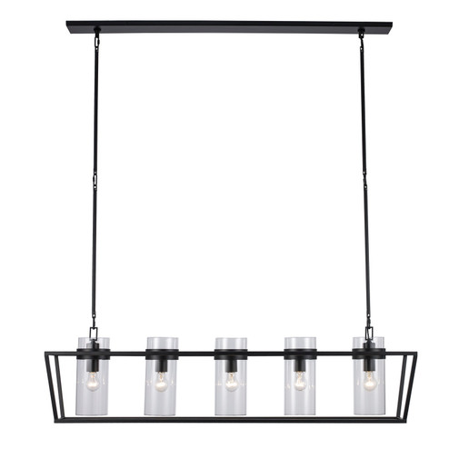 Nova Five Light Pendant in Black (110|11395 BK)