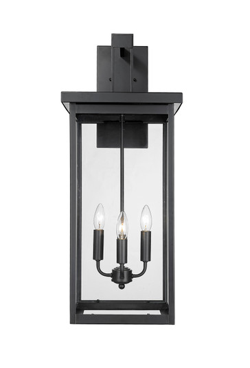 Barkeley Four Light Outdoor Wall Sconce in Powder Coated Black (59|42606-PBK)