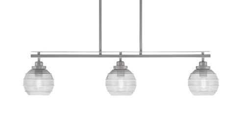 Odyssey Three Light Island Pendant in Brushed Nickel (200|2636-BN-5110)