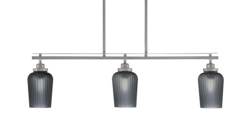 Odyssey Three Light Island Pendant in Brushed Nickel (200|2636-BN-4252)