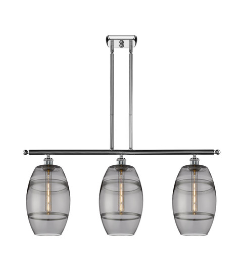 Ballston Three Light Island Pendant in Polished Chrome (405|516-3I-PC-G557-8SM)