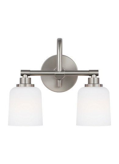 Reiser Two Light Vanity in Satin Nickel (454|VS23902SN)