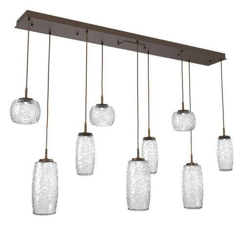 Vessel LED Linear Pendant in Flat Bronze (404|PLB0091-09-FB-C-C01-L3)