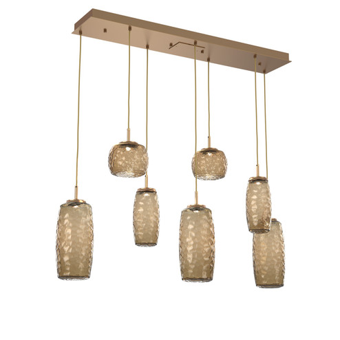 Vessel LED Linear Pendant in Novel Brass (404|PLB0091-07-NB-B-C01-L3)