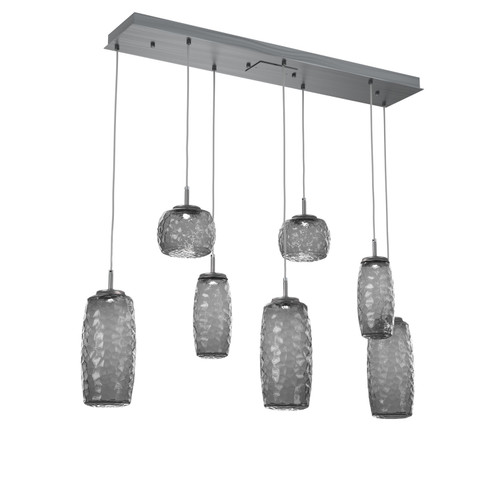 Vessel LED Linear Pendant in Gunmetal (404|PLB0091-07-GM-S-C01-L1)