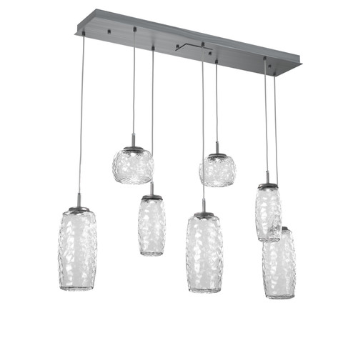 Vessel LED Linear Pendant in Gunmetal (404|PLB0091-07-GM-C-C01-L3)