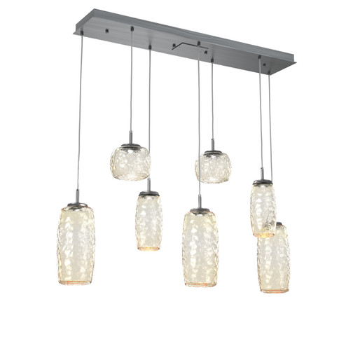 Vessel LED Linear Pendant in Gunmetal (404|PLB0091-07-GM-A-C01-L1)