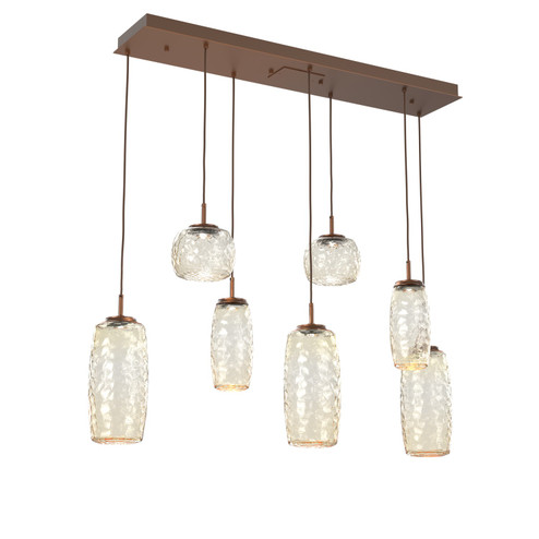 Vessel LED Linear Pendant in Burnished Bronze (404|PLB0091-07-BB-A-C01-L1)