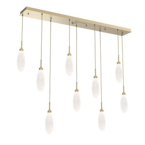 Fiori LED Pendant in Gilded Brass (404|PLB0071-09-GB-WL-C01-L3)