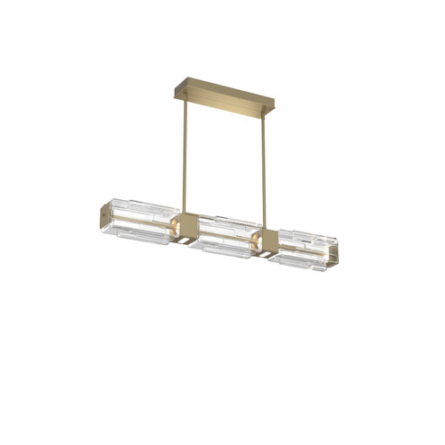 Ledgestone LED Linear Dining in Heritage Brass (404|PLB0056-41-HB-LC-001-L1)
