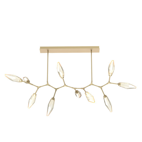 Rock Crystal LED Branch in Gilded Brass (404|PLB0050-BC-GB-CA-001-L3)